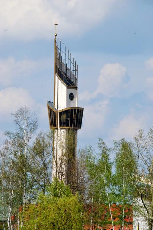 Wieża sanktuarium w Łagiewnikach