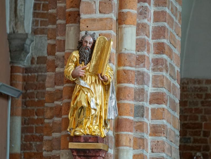 Rzeźba - Mojżesz. Kościół św. Idziego, Wrocław