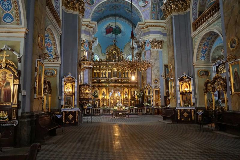 Wnętrze cerkwi we Lwowie